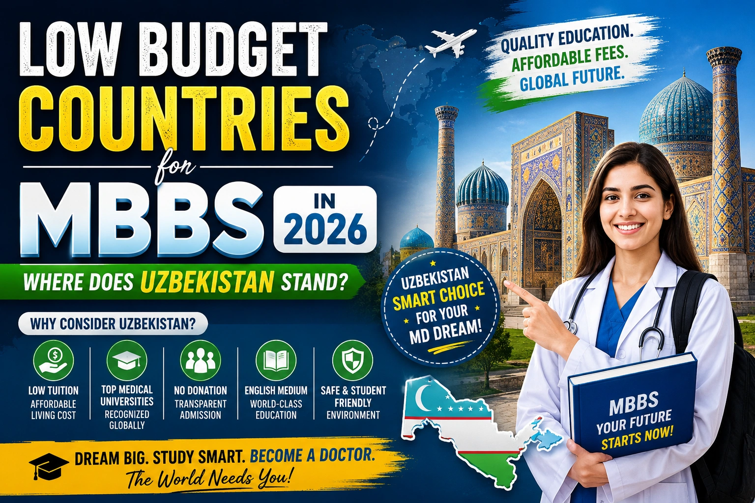 Low Budget Countries for MBBS in 2026 – Where Does Uzbekistan Stand
